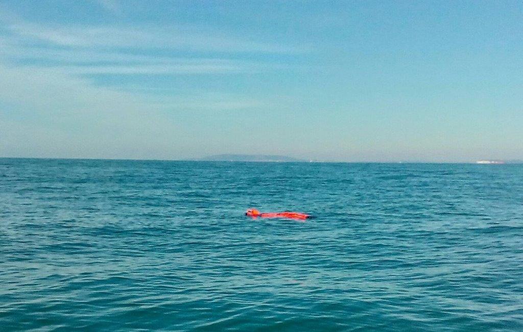 The device in the water